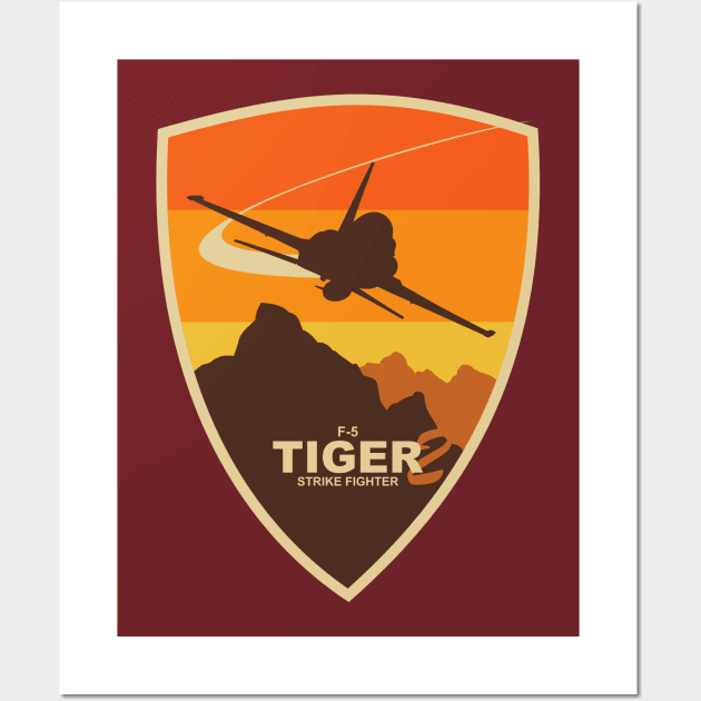 F-5 Tiger 2 Patch Wall Art by TCP